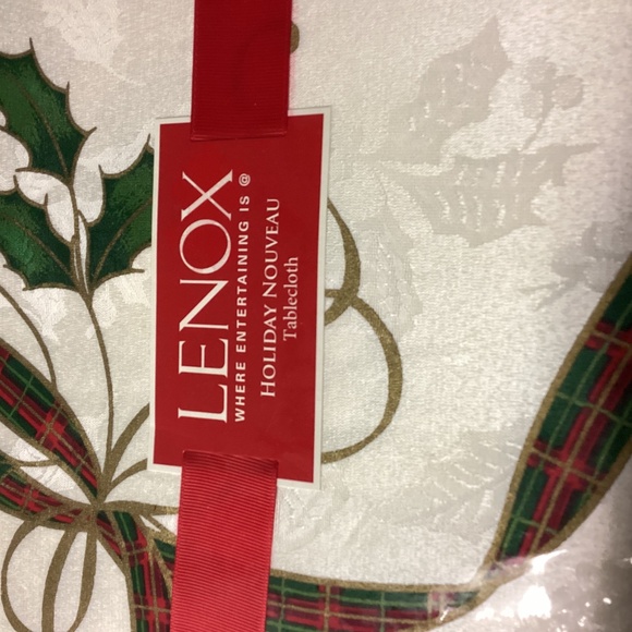 NWT Lenox Holiday Nouveau 60 x 140 Rectangle Tablecloth - Picture 6 of 6